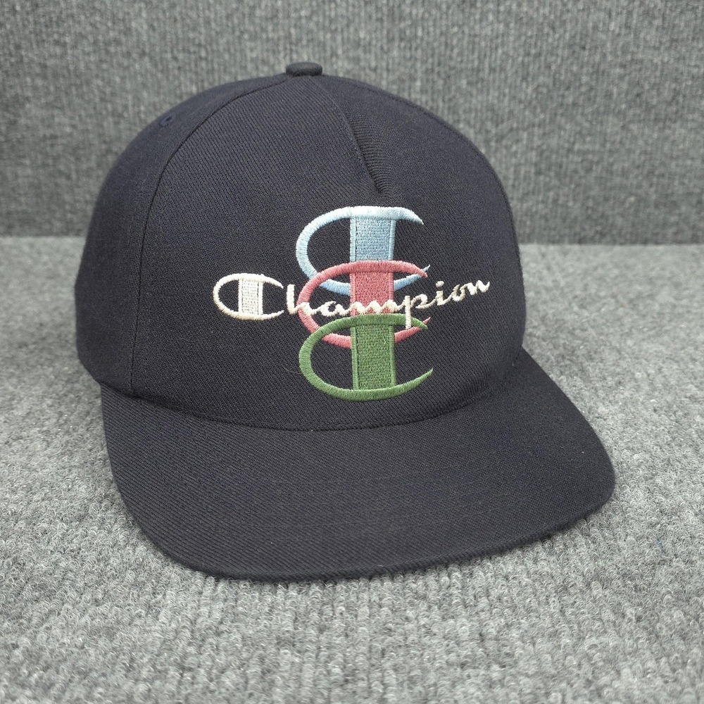 Supreme Champion Hat Cap Mens Snap Back Black Multicolor Logo Streetwear Skate